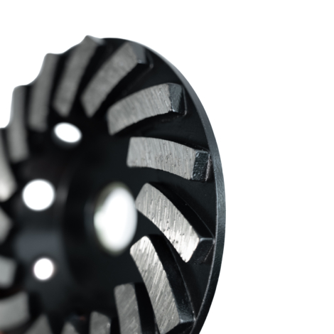 4" Cup wheel turbo row